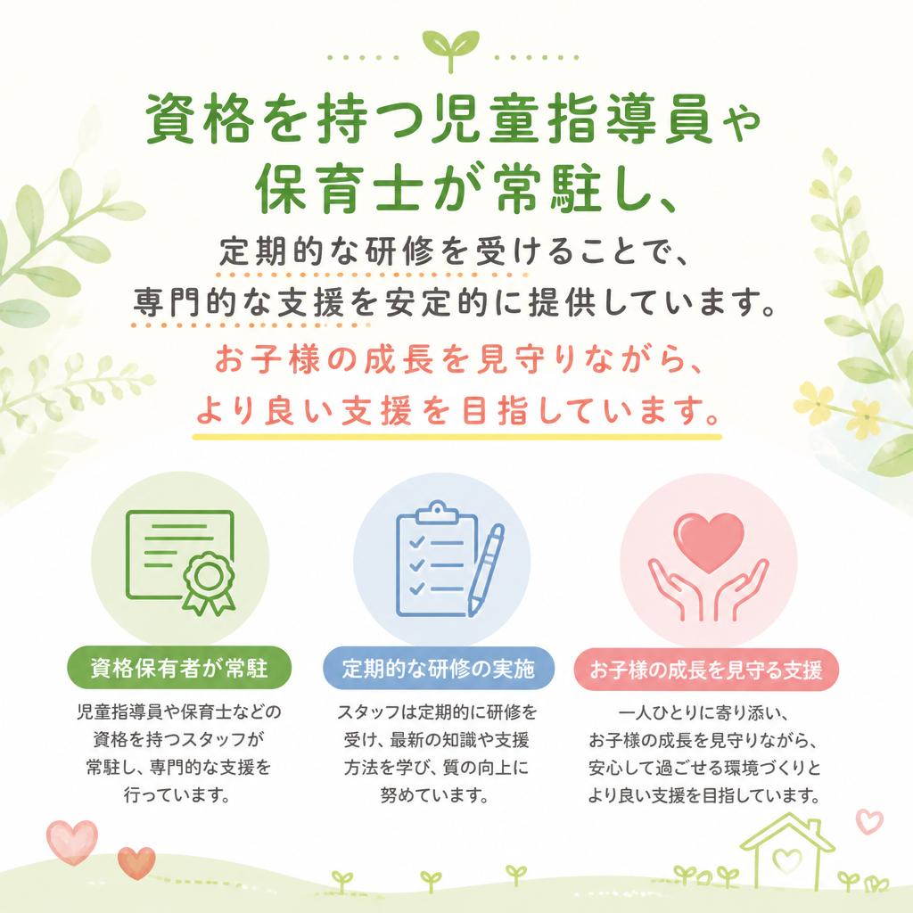 専門家による質の高い支援